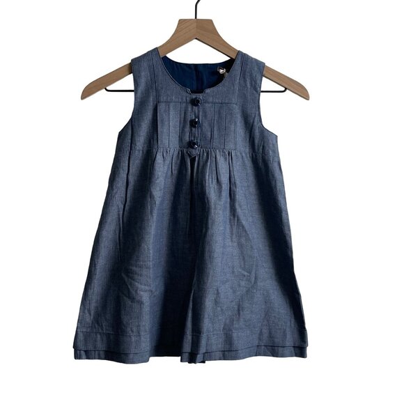 Matilda Jane Girls You & Me Blue Denim Sleeveless Dress – Size 6 (New with Tags) - Picture 1 of 8